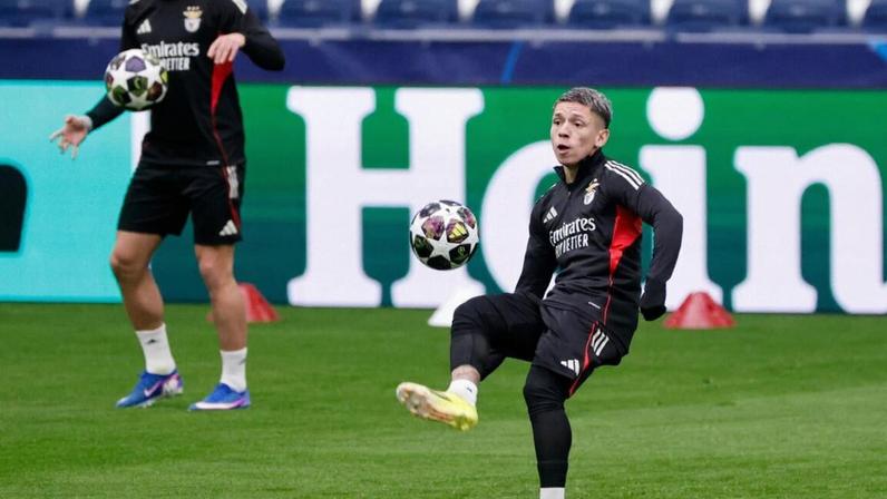 Prestianni viajou para Madrid, mas vai falhar a segunda mão do play-off da Liga dos Campeões