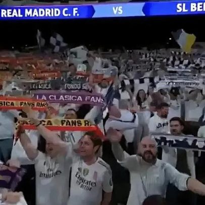 Adepto do Real Madrid faz saudação nazi e é expulso do Bernabéu contra Benfica