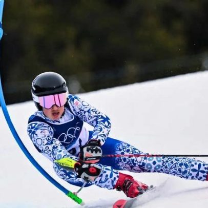 Guerillot celebra 38.º lugar no slalom gigante nos Jogos Olímpicos de Inverno