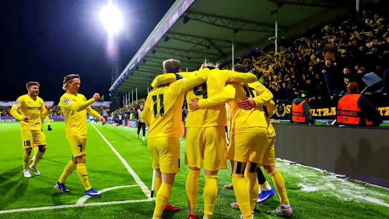 A festa dos jogadores do Bodo/Glimt