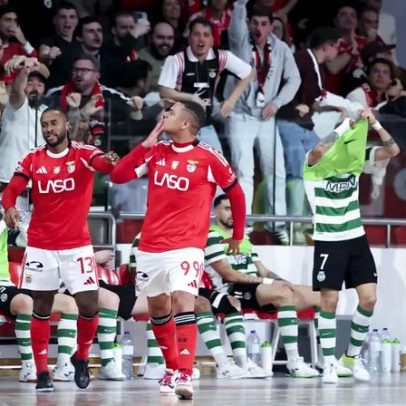 Golo do último segundo dá vitória ao Benfica no dérbi europeu de futsal