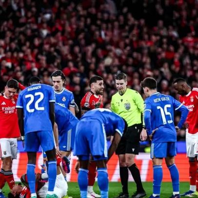 Real Madrid-Benfica mobiliza 1800 efetivos por jogo de alto risco