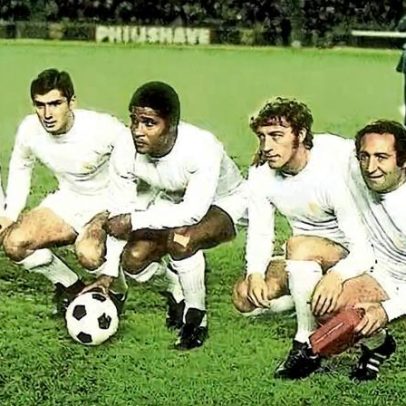 Eusébio joga pelo Real Madrid e defronta o pai de José Mourinho