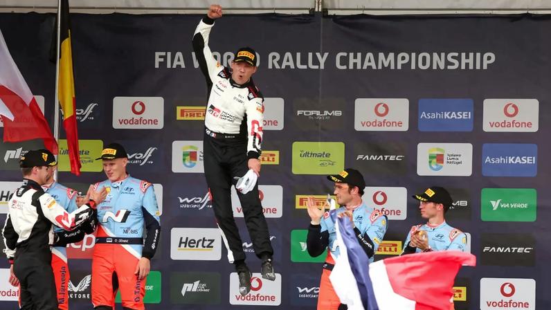 Sébastien Ogier venceu em Portugal em 2025, a caminho do nono título mundial.