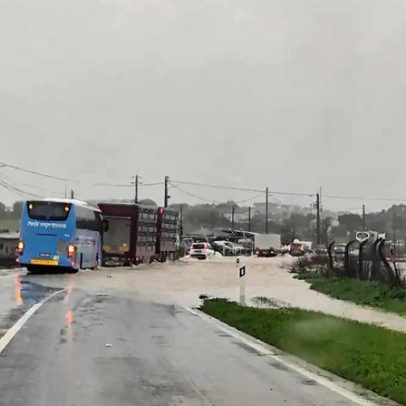 Tempestade fecha estradas no concelho de Beja