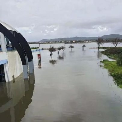 Rio Cávado inunda Clube Náutico de Fão e força reprogramação de treinos
