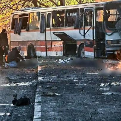 Ataque russo a autocarro mata 15 mineiros na Ucrânia