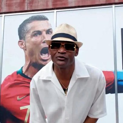 Pai de Rafael Leão lançou música sobre Cristiano Ronaldo