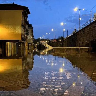 Em Miragaia, água sobe três vezes e desce