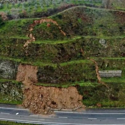 A24 em Lamego permanece fechada por risco de derrocada