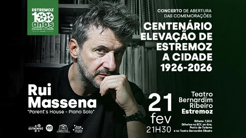 Concerto de Rui Massena abre comemorações do centenário de Estremoz a Cidade