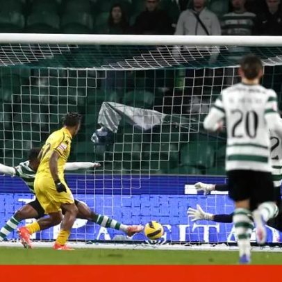 Corte decisivo de Geny evitou golo de Veron no Sporting-Nacional