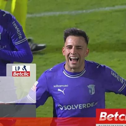 Golaço de Zalazar no AVS-Sp. Braga deixa Pau Víctor de mãos na cabeça