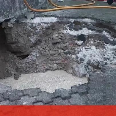 Inundação em Penafiel causada por aluimento de terras