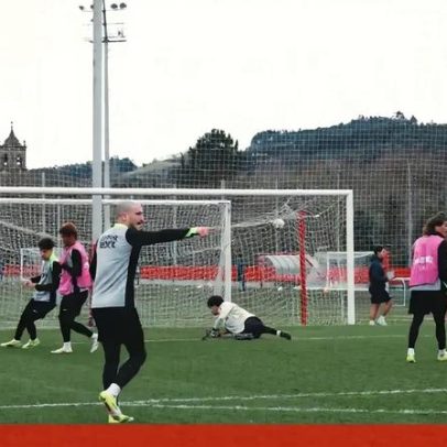 Sporting revela cenas de janeiro com treino de Francisco Silva e Nuno Santos
