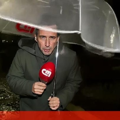 Vento forte junto ao Tejo em Lisboa