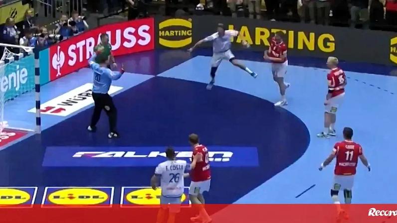 O melhor golo do Europeu de andebol é português: lance espetacular de António Areia distinguido pela EHF