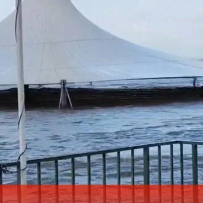 Zona ribeirinha de Abrantes fica completamente submersa