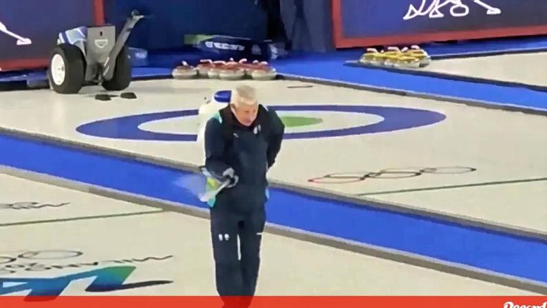 O 'moonwalk' no curling que arrasa nas redes sociais