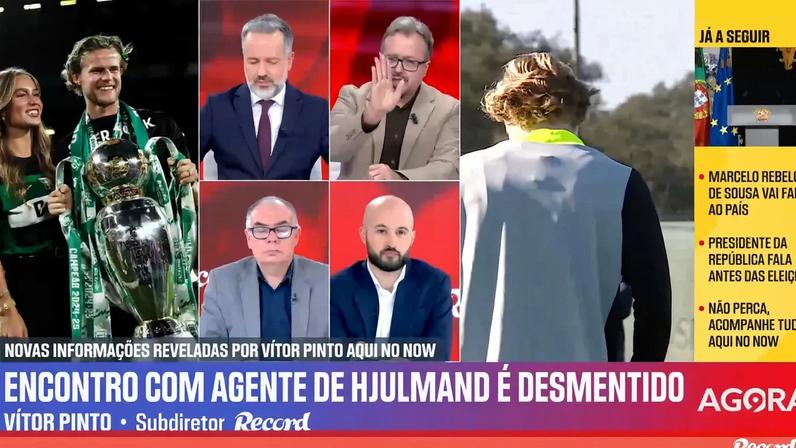 Vítor Pinto: «Depois da proposta fantasma do Atlético Madrid, Hjulmand tem todos os motivos para rescindir com o empresário»
