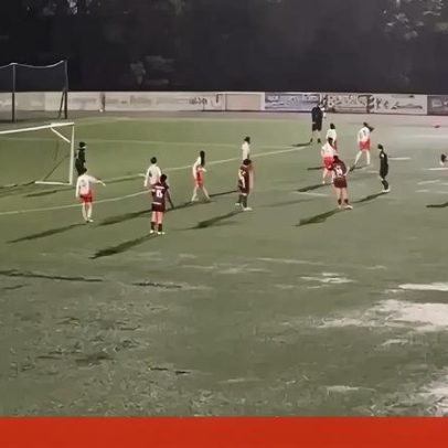 Albergaria denuncia condições precárias em jogo de sub-17 com postes a abanar
