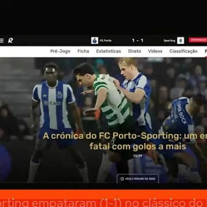 Sporting empata nos últimos minutos e impede fuga do FC Porto