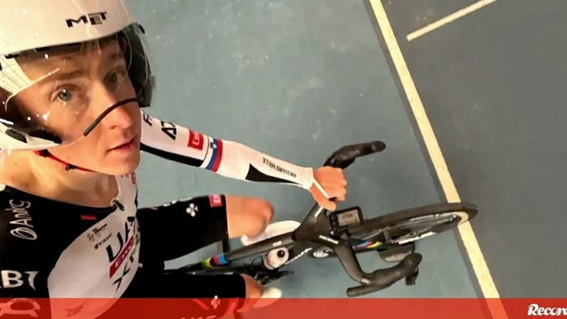 Pogacar manifesta irritação após gesto menos correto durante treino