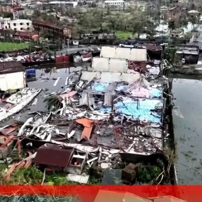 Imagens aéreas mostram a destruição provocada pelo ciclone Gezani em Madagáscar