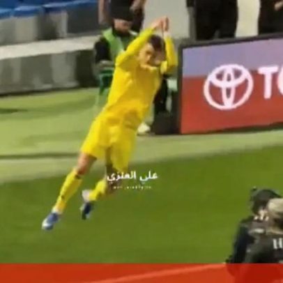 Reação de Cristiano Ronaldo após regresso com golo