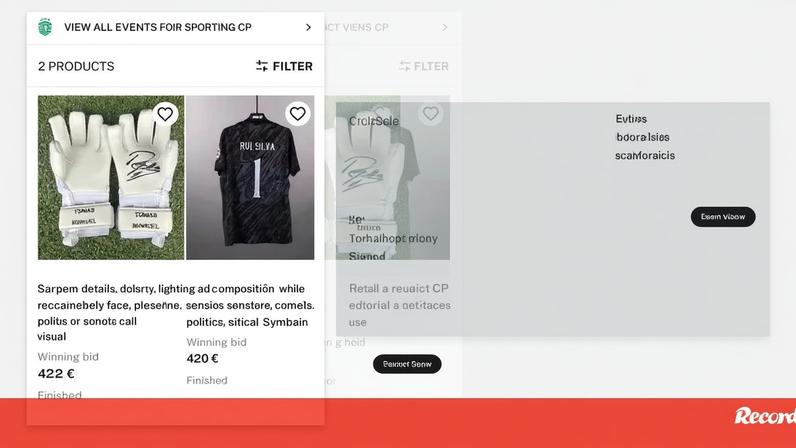 Rui Silva doa 842 euros após leilão de luvas e camisola do jogo com o PSG