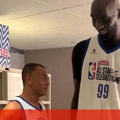 Gigante senegalês impressiona no All-Star da NBA; Giannis fica boquiaberto