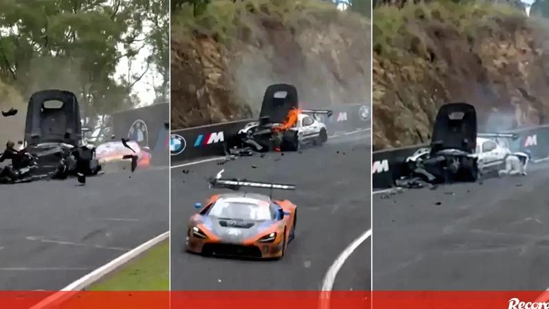 As 12 Horas de Bathurst, corrida anual de resistência para carros GT, decorreu este domingo no Mount Panorama Circuit, em Bathurst, na Austrália. A Mercedes-AMG foi a grande vencedora da prova, mas um dos seus pilotos proporcionou um momento de aflição enorme nas bancadas e a todos os que assistiam à prova. Quando faltavam três horas e 40 minutos, Ralf Aron, que liderava a corrida, embateu com violência contra o Porsche de Johannes Zelger, que se encontrava imobilizado no meio da pista, na zona do 'The Dipper'. O forte impacto deixou os dois carros praticamente desfeitos, com o Mercedes-AMG a incendiar-se. Felizmente, tanto Johannes Zelger como Ralf Aron conseguiram deixar os dois carros pelos seus próprios meios, com o piloto da Mercedes-AMG a ser transferido para uma unidade hospitalar mais próxima para avaliação.