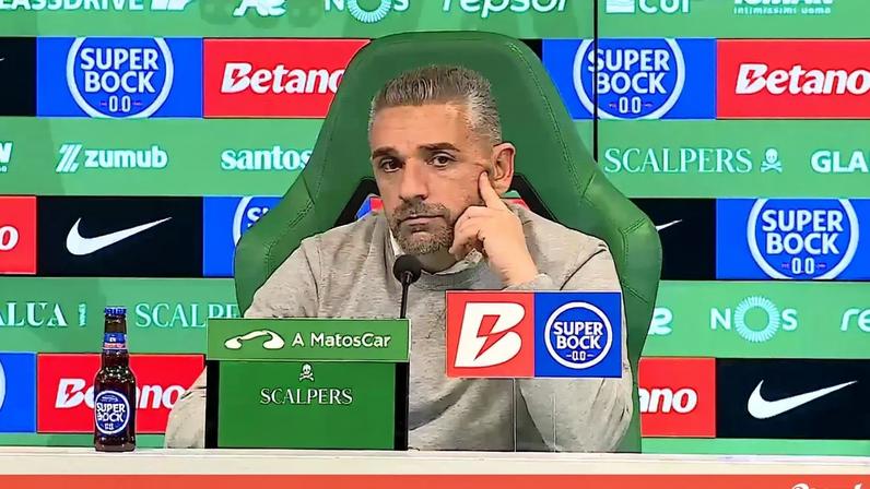 Rui Borges: «Golos tarde? Tenho dois empates aos 90', são quatro pontos... se calhar estava com os mesmos que o primeiro»