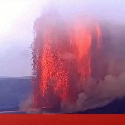 Vulcão Kilauea volta a entrar em erupção, revelando atividade intensa