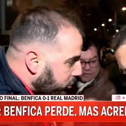 Equipa da CMTV alvo de ameaça na Luz após Benfica-Real Madrid