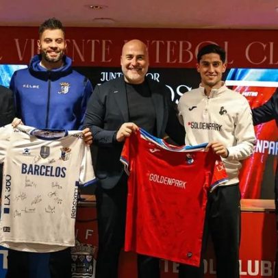 Delegações do Gil Vicente e do Óquei de Barcelos reforçam união