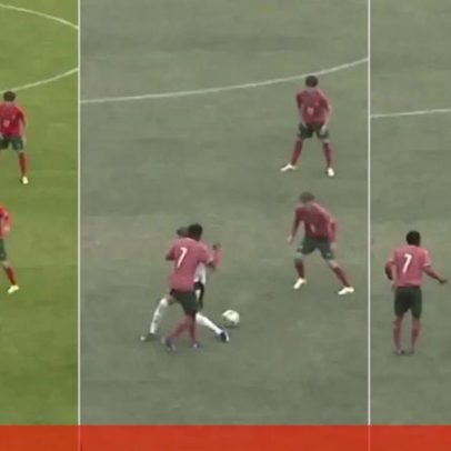 Finta de José Garrafa no Alemanha-Portugal sub-16 promete carreira internacional