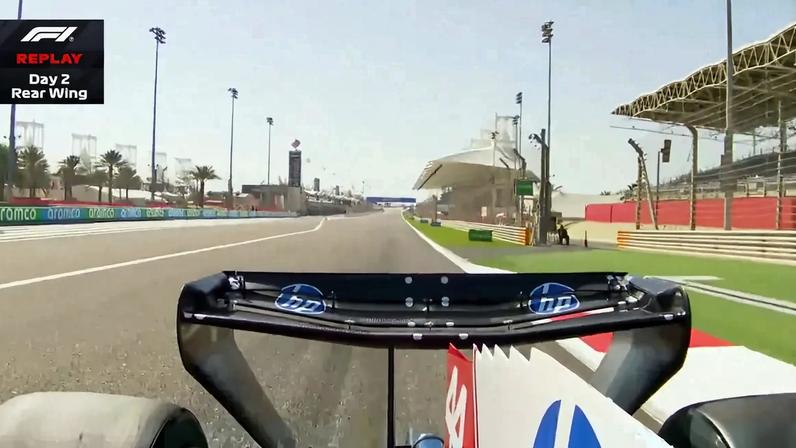 Novidade foi visível durante os testes no Bahrain, quando a câmara focou no carro de Lewis Hamilton