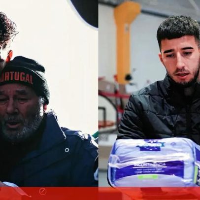 Sporting doa donativos em ação solidária com Inácio e Suárez