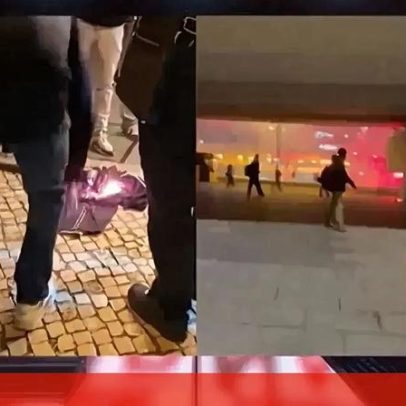 Imagens de confrontos entre ultras do Sporting e Benfica e reportagem em Alvalade