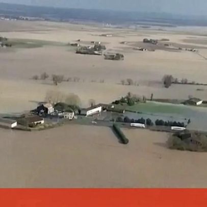 Imagens aéreas mostram extensão das inundações no sudoeste de França