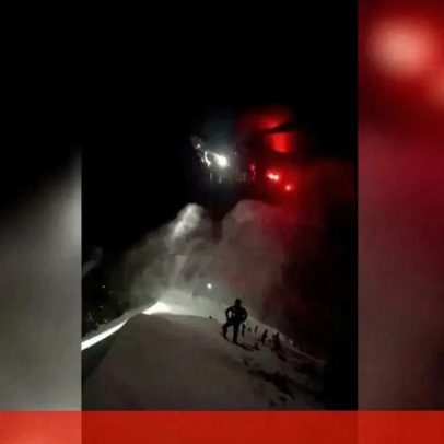 Quatro caminhantes resgatados de trilho perigoso na Itália