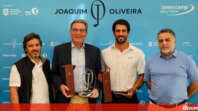 Os campeões do Pro-Am, Tomás Bessa e Pedro Nunes Pedro