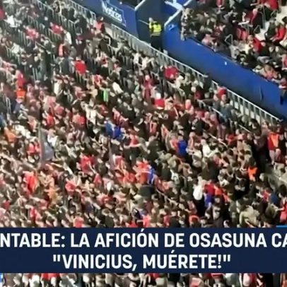 Adeptos do Osasuna cantam 'Vinícius, morre' durante Osasuna–Real Madrid