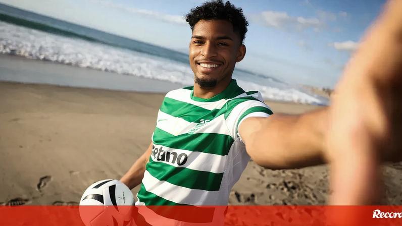Luís Guilherme foi apresentado... na praia, a fazer lembrar a sua terra natal, Aracaju, no Estado de Sergipe