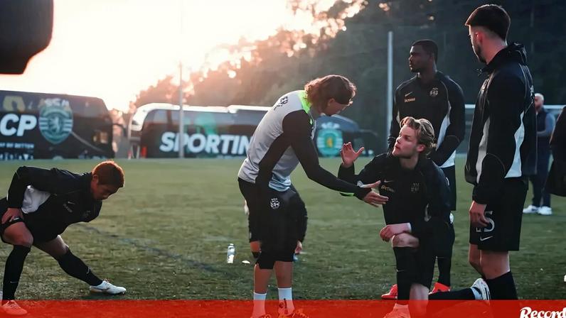 Diomande celebra vitória do Sporting em Moreira de Cónegos