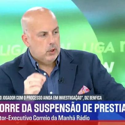 Situação de Prestianni é comparável à de um doente com prognóstico reservado, afirma Pedro Sousa