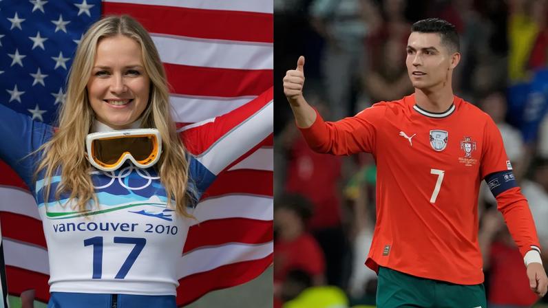 Cristiano Ronaldo solidário com Lindsey Vonn