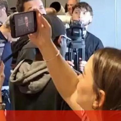 Multidão de jornalistas aguarda treino do Real Madrid antes do jogo com o Benfica