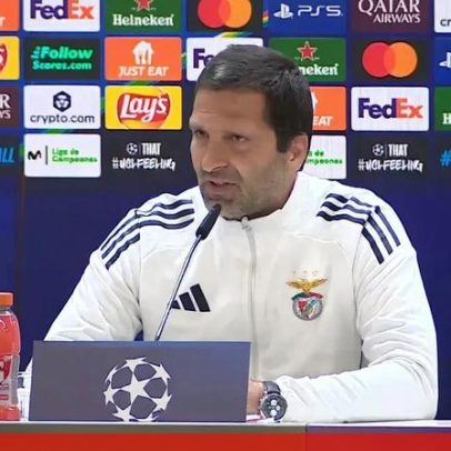 Pormenor na ilustração do Benfica para Real Madrid foca UEFA e Valverde